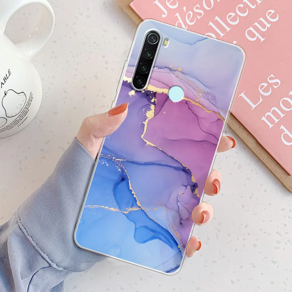 Cover Mixroom Per Xiaomi Redmi Note 8 In TPU Morbido Con Fantasia Fenicotteri N1039