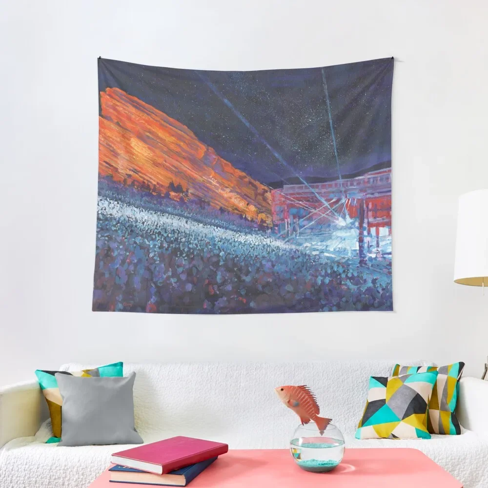 

Red Rocks Sky Tapestry Aesthetic Decoration Decoration Bedroom Tapestry
