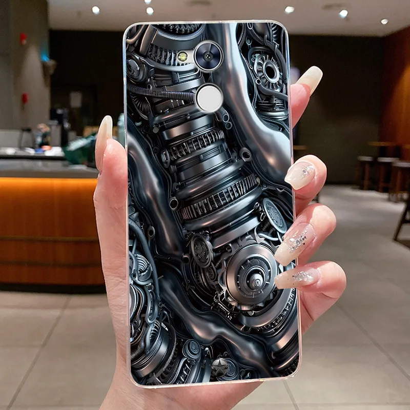 Shockproof Clear TPU Phone Case with Unique Rabbit Lamp and Puppy Design
