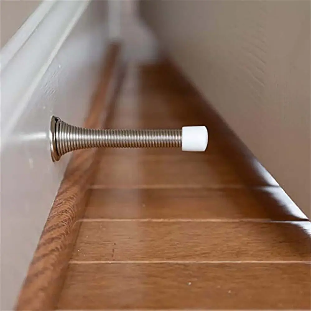 Silicone Door Stopper Door Stopper Bumpers Door Stopper Iron Spring Door Crash Pad Door Handle Guard Anti-Collision Wall Protector