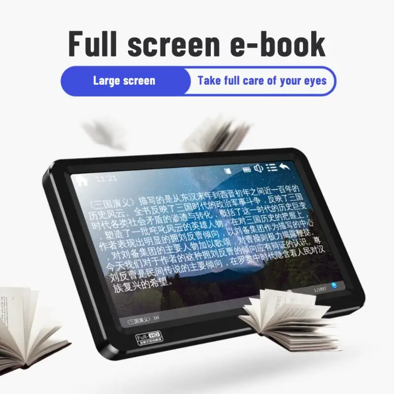 MP4 Player Bluetooth 7.0 Full Touch Screen FM Recorder Browser E-book Recording Walkman HiFi Sound Music