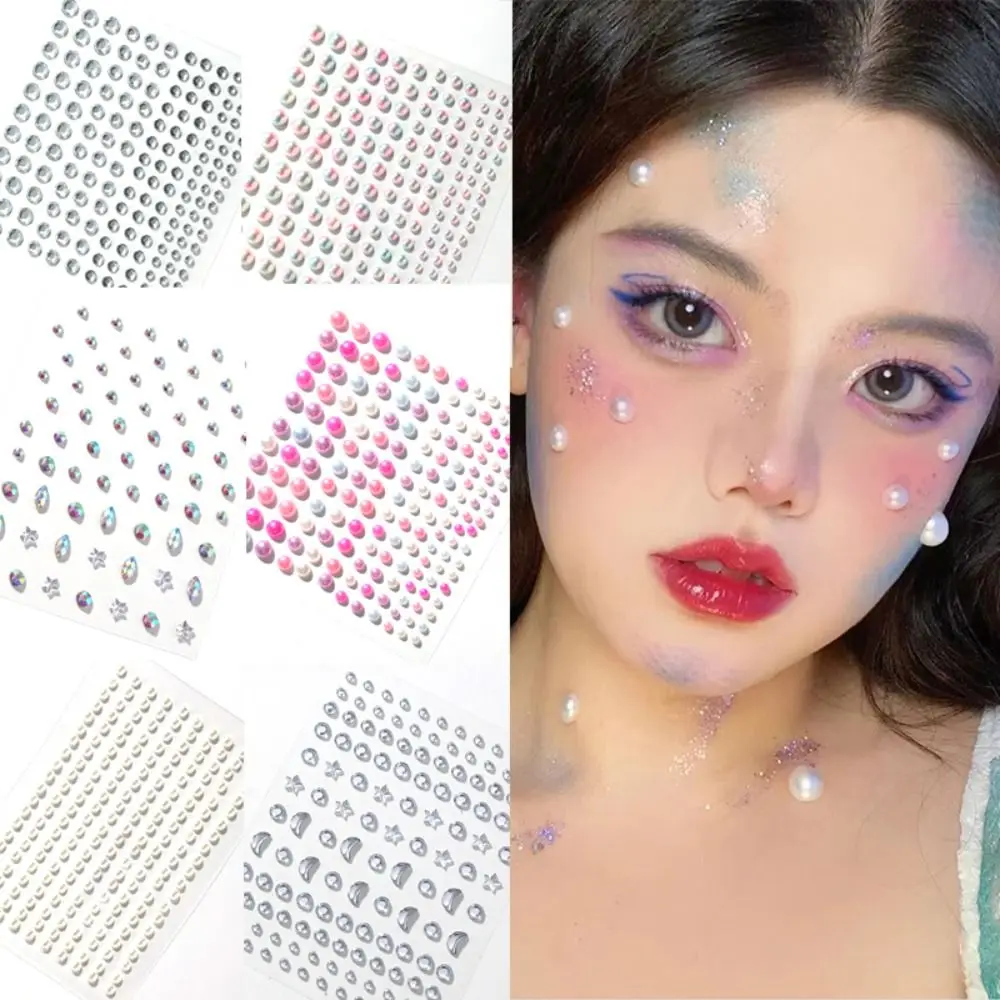 

Tattoo Eyes Shadow Crystal Face Body Colored Diamonds Jewelry Stickers Eyeliner Diamond Decals Rhinestone Stickers