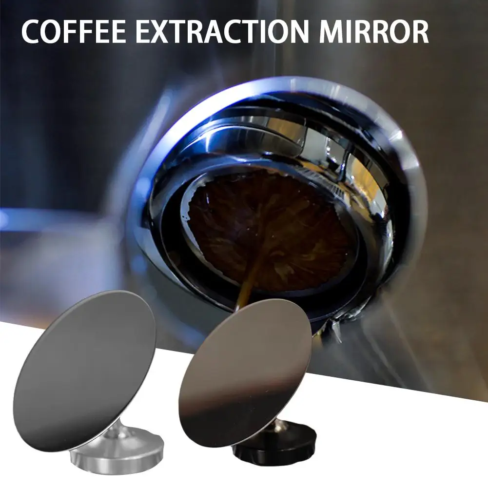 Coffee Extraction Mirror Magnetic Attraction Espresso Shot Mirror Reflective Mirror For Observing Bottomless Portafilter Co W7X3