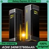 AOHI The Future Starship Power Bank 240W 27600mAh Large Capacity LED Display Power Bank with 3FT C-C Cable Two-way Quick Charge 1