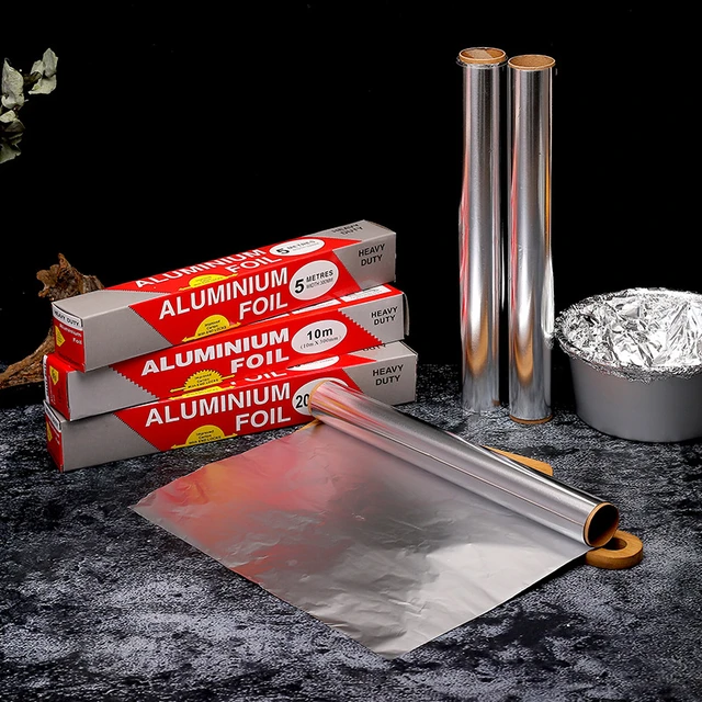 Buy Wholesale China Silver Heavy Duty Aluminum Foil Roll Price