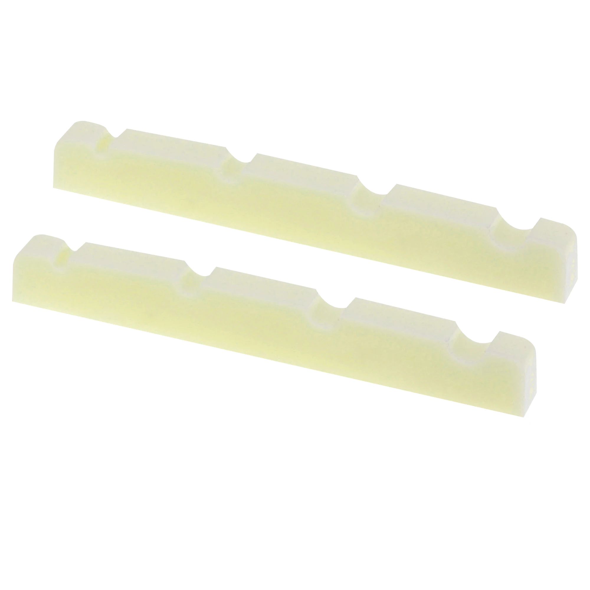 Musiclily Pro Urea Resin Plastic 40 mm geschlitzte Jazz-Bassmuttern mit flachem Boden für 4-saitigen J-Bass (2er-Set) – Detail 8