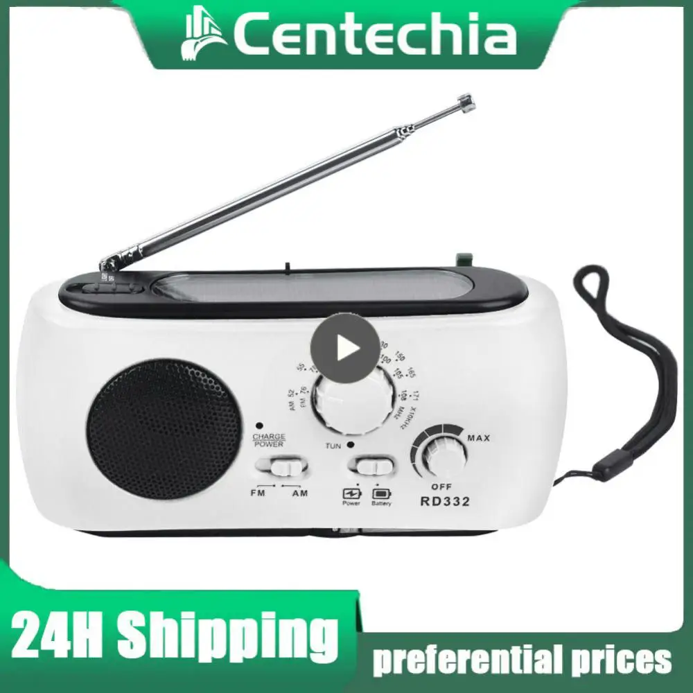 Rd332 Radio Meteo Multifunzionale Am/Fm Mini Radio A Manovella Radio Solare Portatile Incredibile Qualità Del Suono Radio 2022 Nuovo