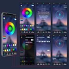 RGB APP LED Motorcycle Car Atmosphere Foot Light Remote Control Flexible Waterproof Sound Control 12V Moto Decorative Lamp Strip 5