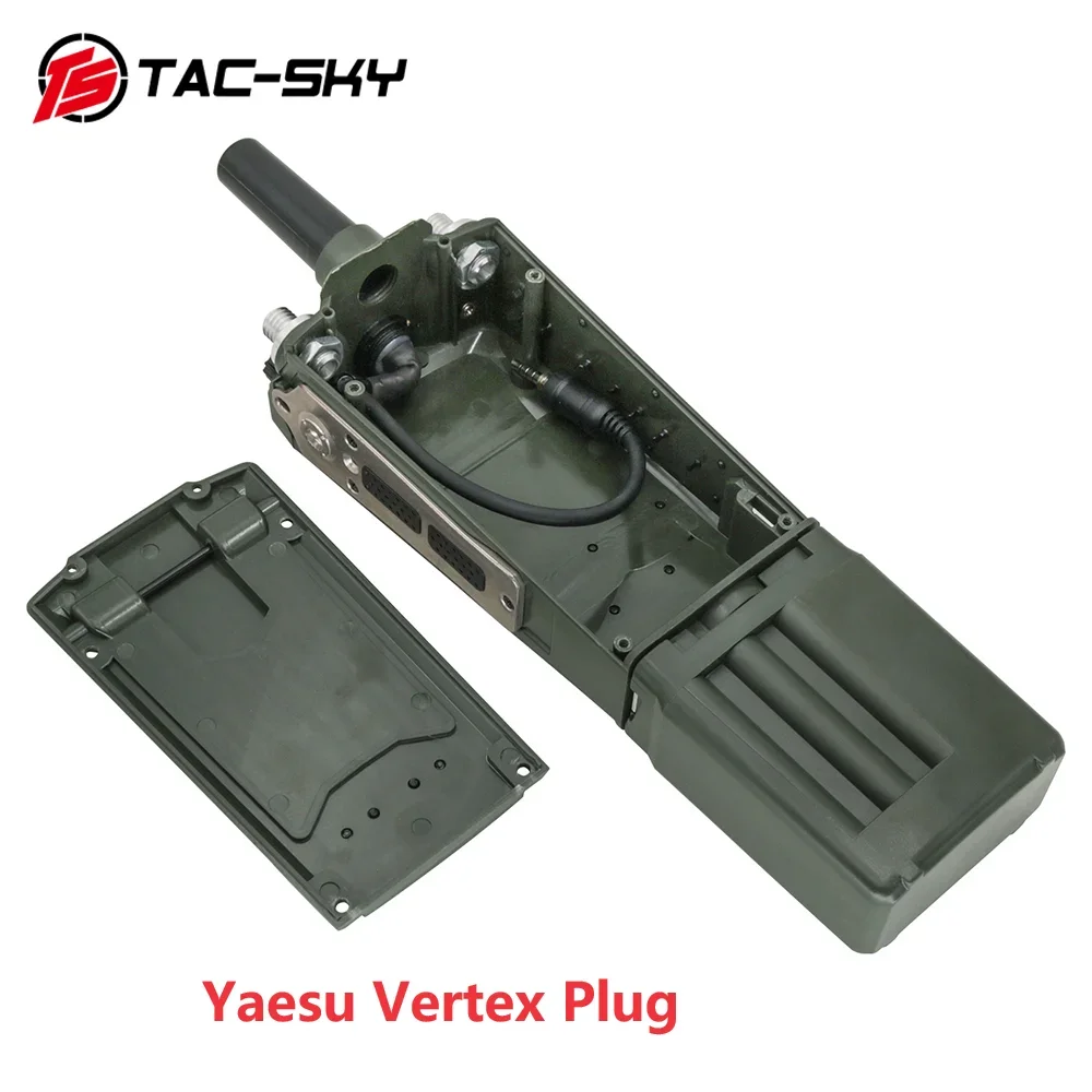Ts Tac-Sky Tactical An/Prc 163 Harris Radio Dummy Virtual Box Case Con Yaesu Vertex Plug Per Yaesu Vx-6R Vx-7R Radio
