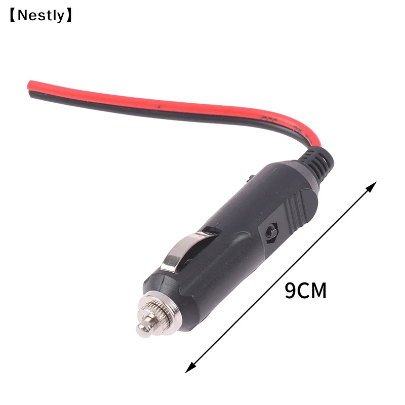 구리 와이어 고출력 12V 24V 자동 20A 남성용 자동차 시가 라이터 LED 소켓 플러그 커넥터 어댑터〔Nest〕