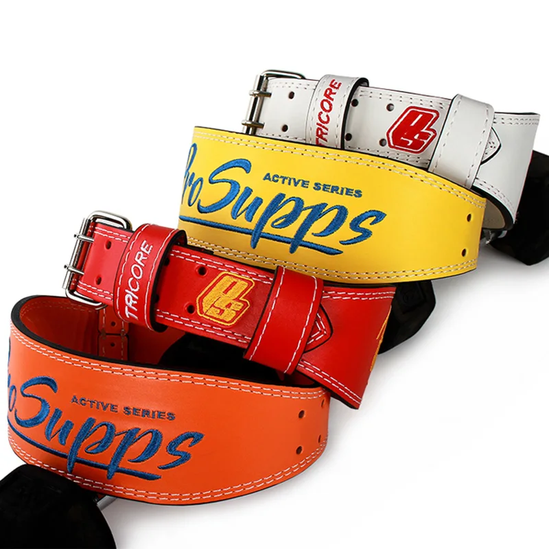 

Weightlifting Leather Belt for Fitness Training, Waist Brace, Lumbar Protector, Squats, Deadlift, Gym Back Support