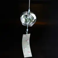 Japanese Wind Bell 1Pcs Japan Wind Chimes Handmade Glass Furin Home Decors Spa Kitchen Office Decoration 1