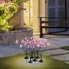 Butterfly Garden Lights 2 Pieces Butterfly Ground Light Lawn Light Butterfly Lamp Solar Power Landscape Light Outdoor 7 Light 2