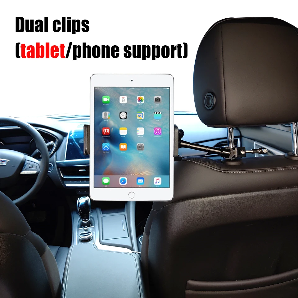 Braçadeira Mágica para Carro Suporte para Tablet Adaptador para Ipad Banco Traseiro Suporte de Suporte Telefone Acessórios de Carro 14 411 - Imagem 6