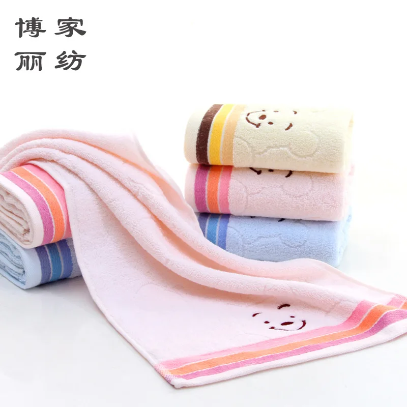 New Baby Face Towel Microfiber Drying Bath Towel Cartoon Children Towels Kid Washcloth 34x75cm