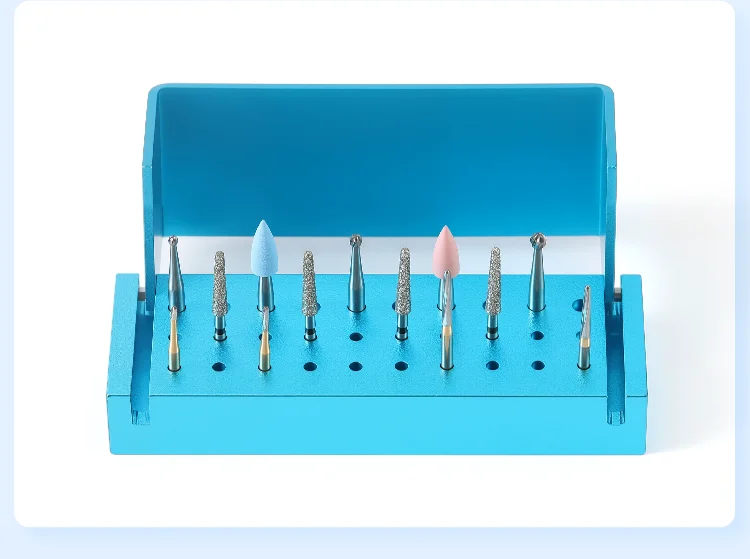 AZDENT Dentalbohrer-Sterilisationshalter mit 30 Löchern, Desinfektionsblock, autoklavierbare Box für Hoch- und Niedriggeschwindigkeits-FG-CA-Bohrer – Detail 4