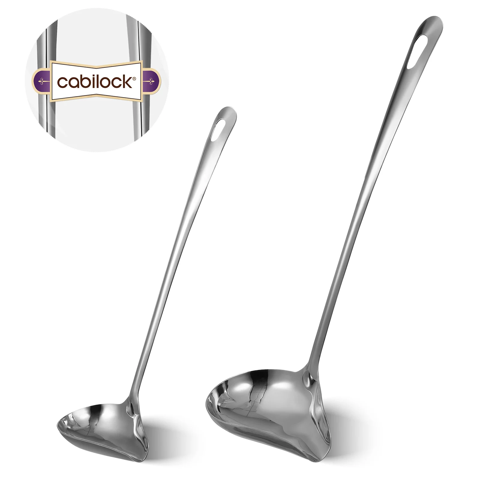 2 Pcs Oil Spoon Mini Spoons Ladell Ladle with Pour Spout Stainless Steel Drizzle Sauce