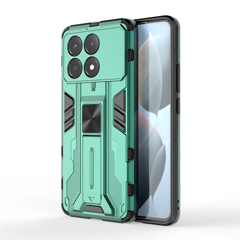 Shockproof Camera Lens Armor Phone Case with Magnetic Holder - Enhanced Protection
