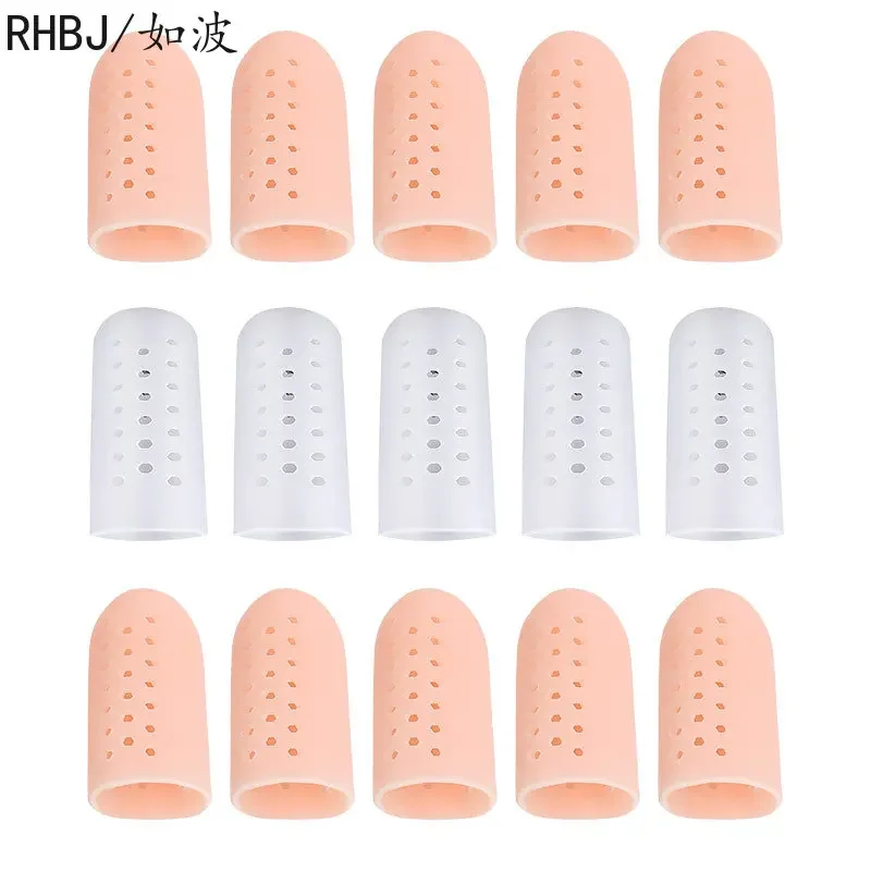 2Pcs Silicone Finger Toe Cap Protector Cover Thumb Sleeve Corn Blisters Pain Relief Toe Tube Bunion Correction Foot Care finger protector finger guard bunion splint thumb brace