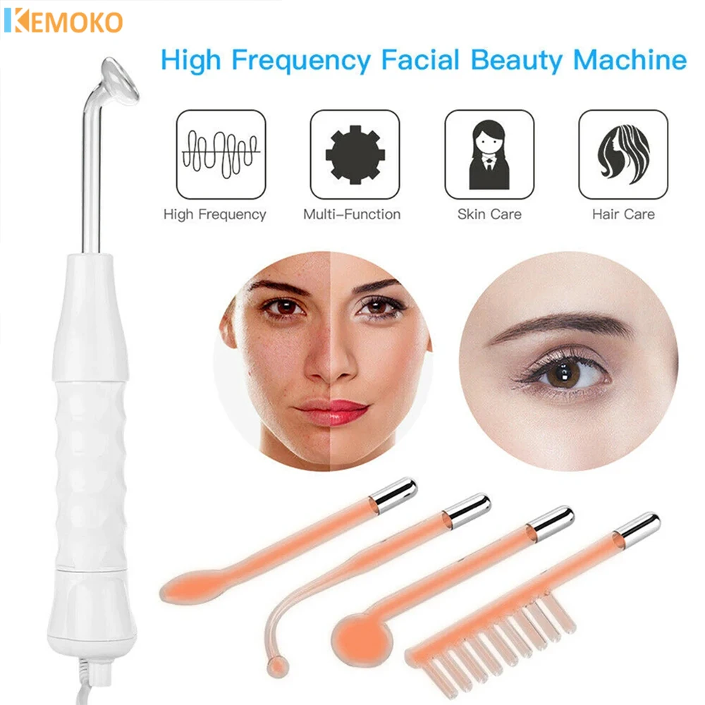 

Portable Handheld High Frequency Skin Therapy Violet Ray Wand Machine Acne Treatment Skin Tightening Wrinkle Reducing Skin Care