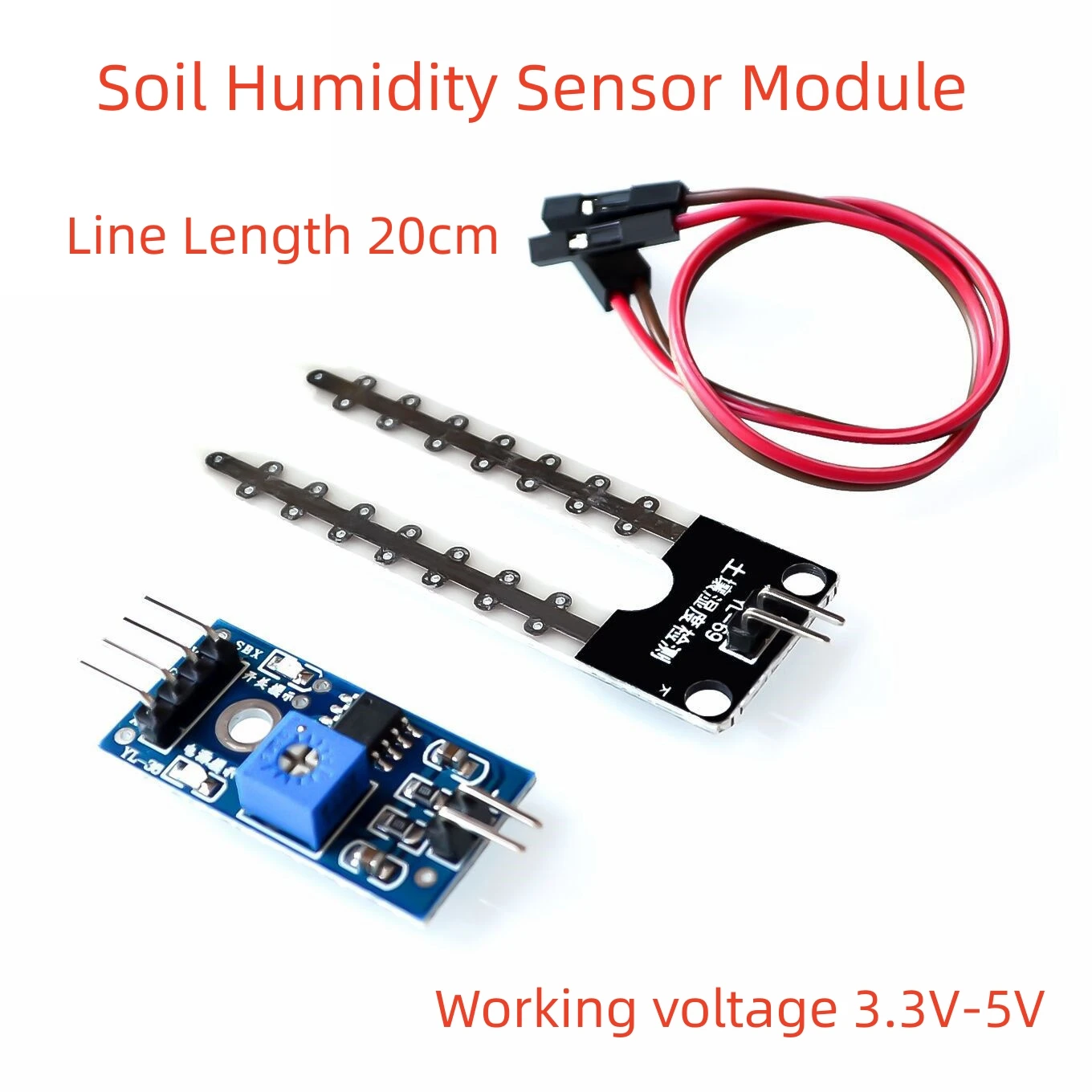 

Smart Electronics Soil Moisture Hygrometer Detection Humidity Sensor Module For arduino Development Board DIY Robot Smart Car