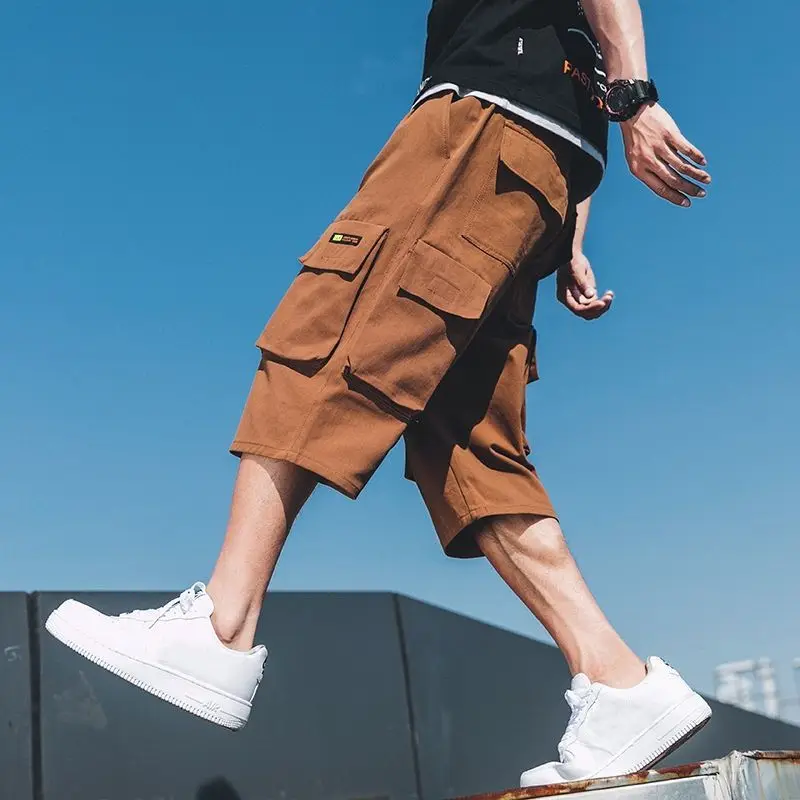 2024 Spring Summer New Fashion High Waist Men's Clothing Loose All Match Ropa Hombre Pure Cotton Solid Korean Style Casual Pants