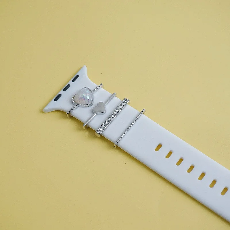 Decoration For Apple Watch Band 8 7 6 5 4 SE Diamond Jewelry Charms Accessories for Samsung/Huawei Strap 20/22mm