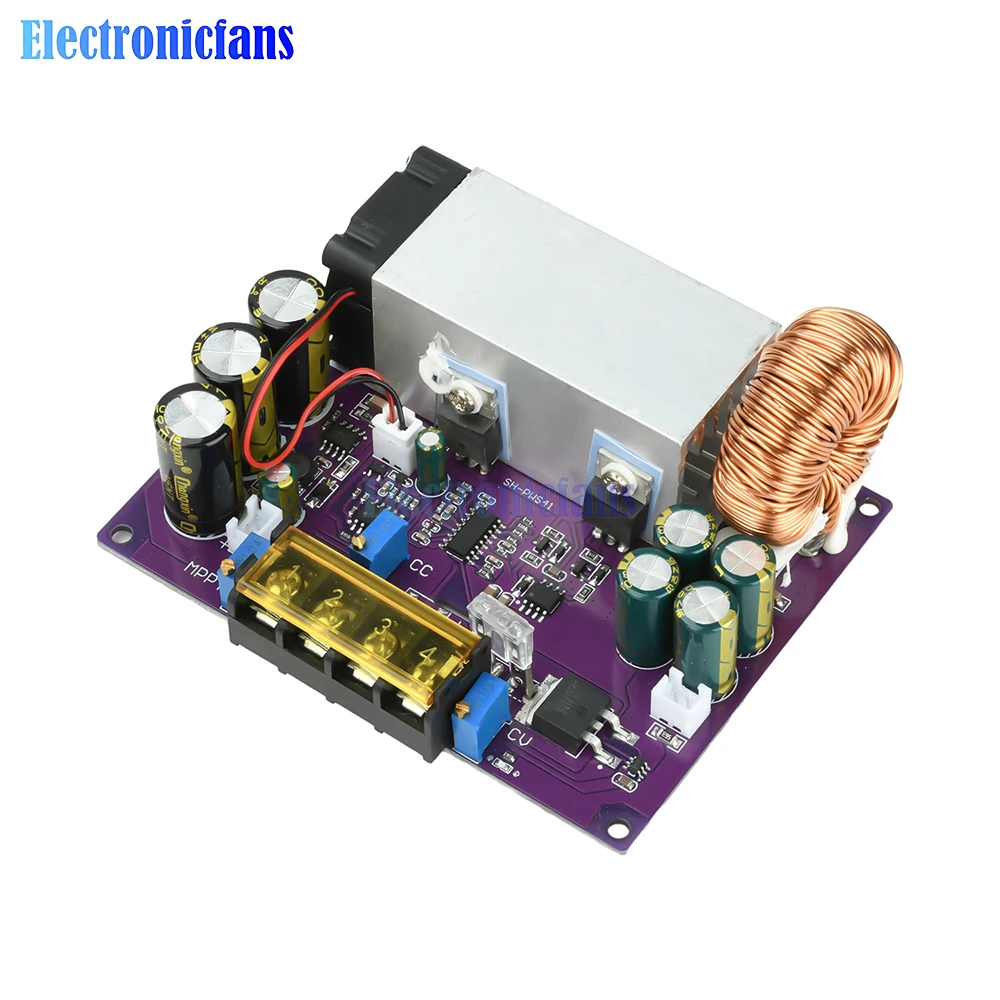 Power Module 18v 800W 25A MPPT Solar Charger Power Supply Module 18V-90V to 2-60V DC-DC ...