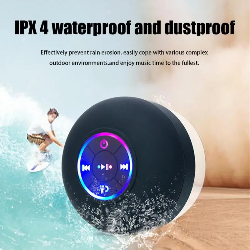 Lightweight And Portable Outdoor Audio Suction Cup New Speakers Luminous Small Speaker Portable Audio And Video Equipment Audio