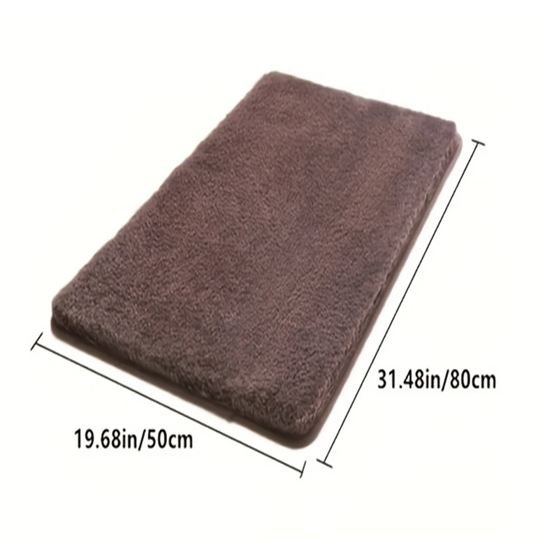 Soft And Comfortable Thick Plush Floor Mat For Bathroom, Bedroom