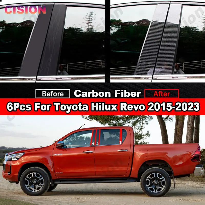 Toyota Hilux Revo 2015-2023 ź  ſ ȿ PC ƼĿ,   â   B C  Ʈ Ŀ Ʈ
