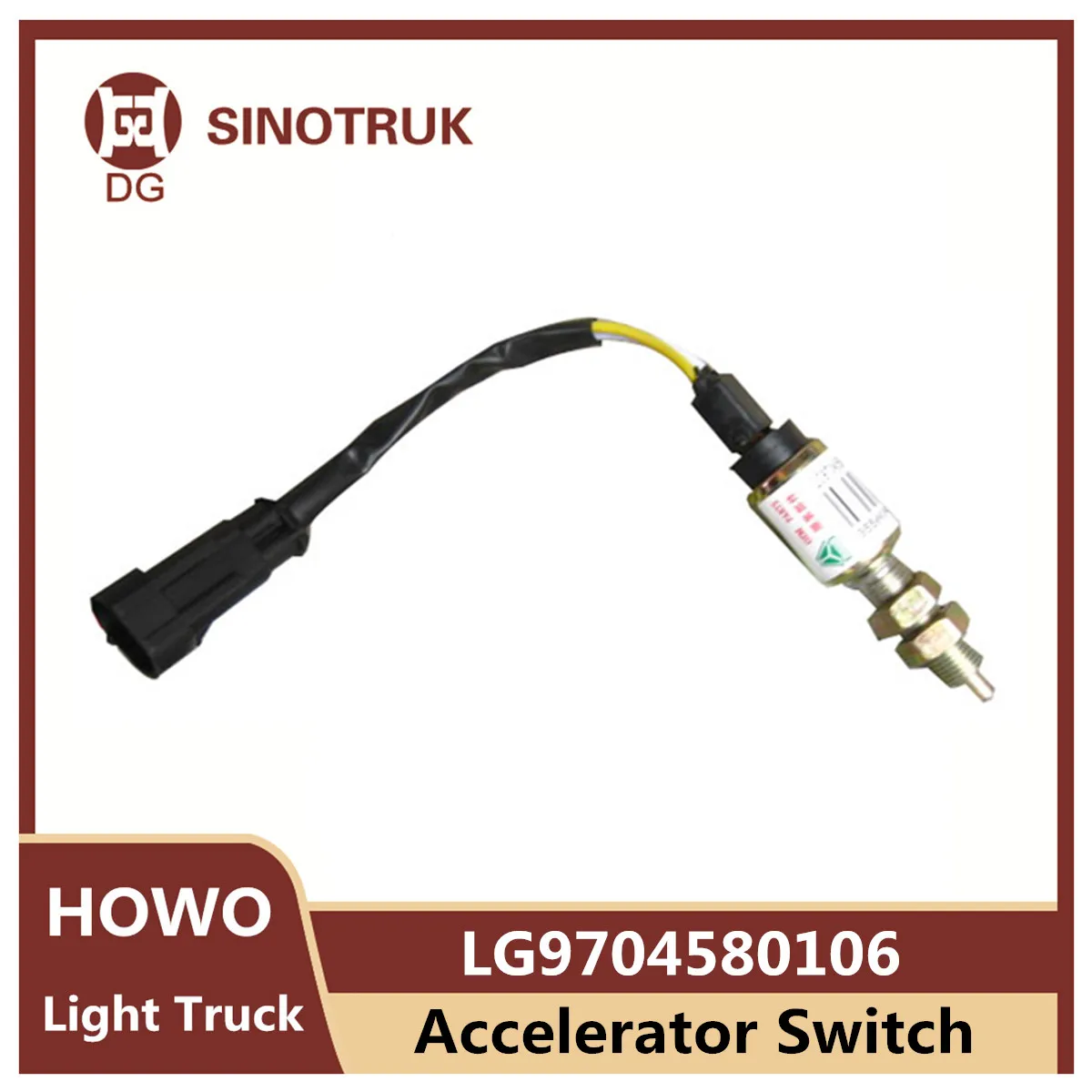 Accelerator Switch LG9704580106 for Sinotruk Howo Light Truck Clutch Switch Original Auto Truck Parts cab lock assembly wg1642440101 for sinotruk howo sitrak a7 t7 c7h dump tractor truck parts