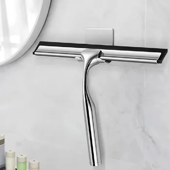 Tergivetro in Acciaio Inossidabile, Pulitore Professionale per Finestre Domestiche e Commerciali, Tergicristallo per Doccia, Strumento per Pulizia Vetri