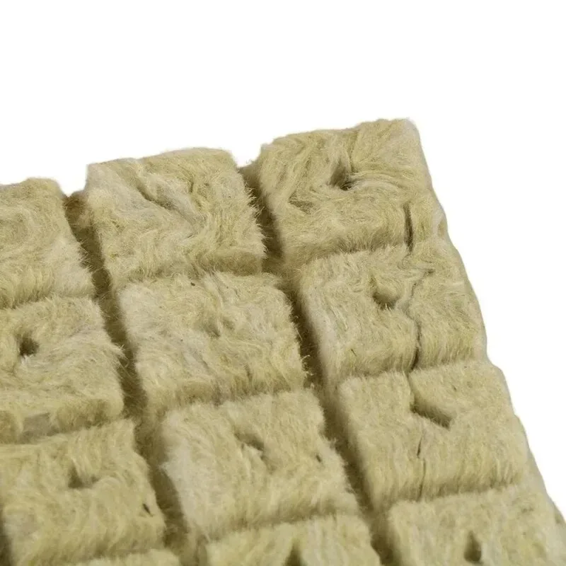Hydroponic Grow Media Cubes 50pcs 25x25x25mm Plant Cubes Soilless Substrate Seeded Rock Wool Plug Seedling Block