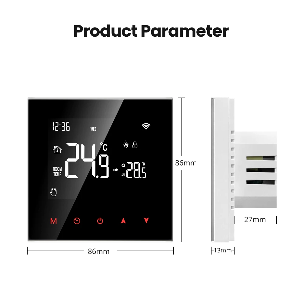 AVATTO Tuya WiFi Thermostat,Zigbee Smart Electric/Water Heating Temperature Controller Works with Alexa,Google home Yandex Alice