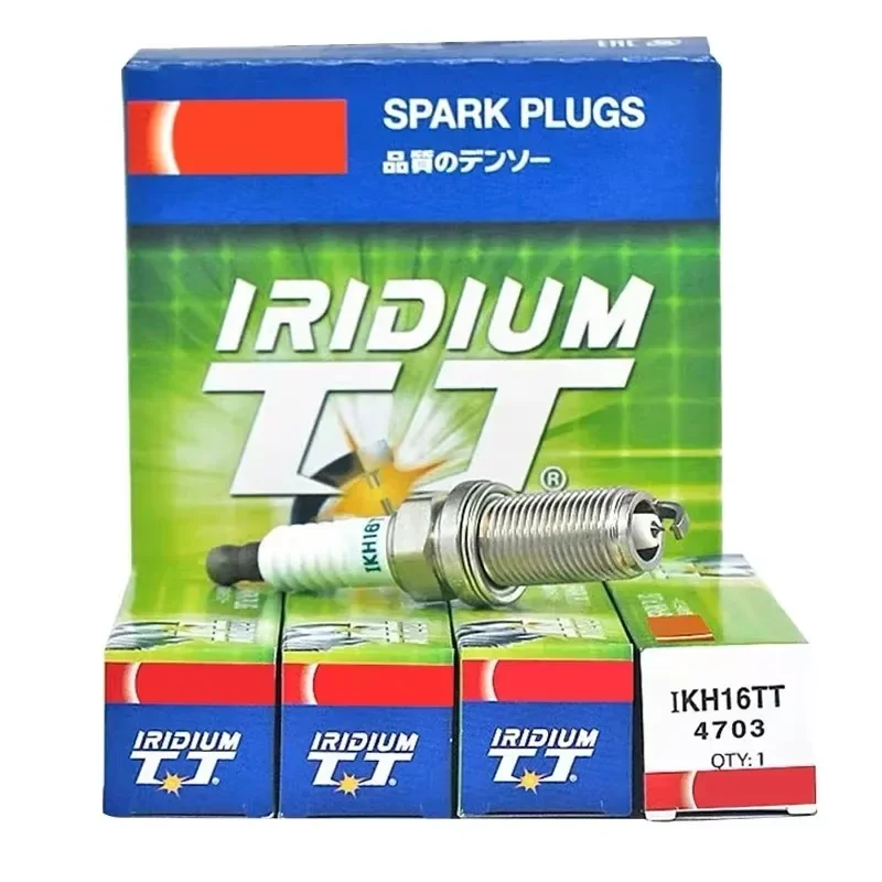 4/6PCS IKH16TT-4703 Dual Iridium Spark Plug for Toyota Hyundai Highlander Sonata Dodge Chrysler Genesi Tana 300, spark plug