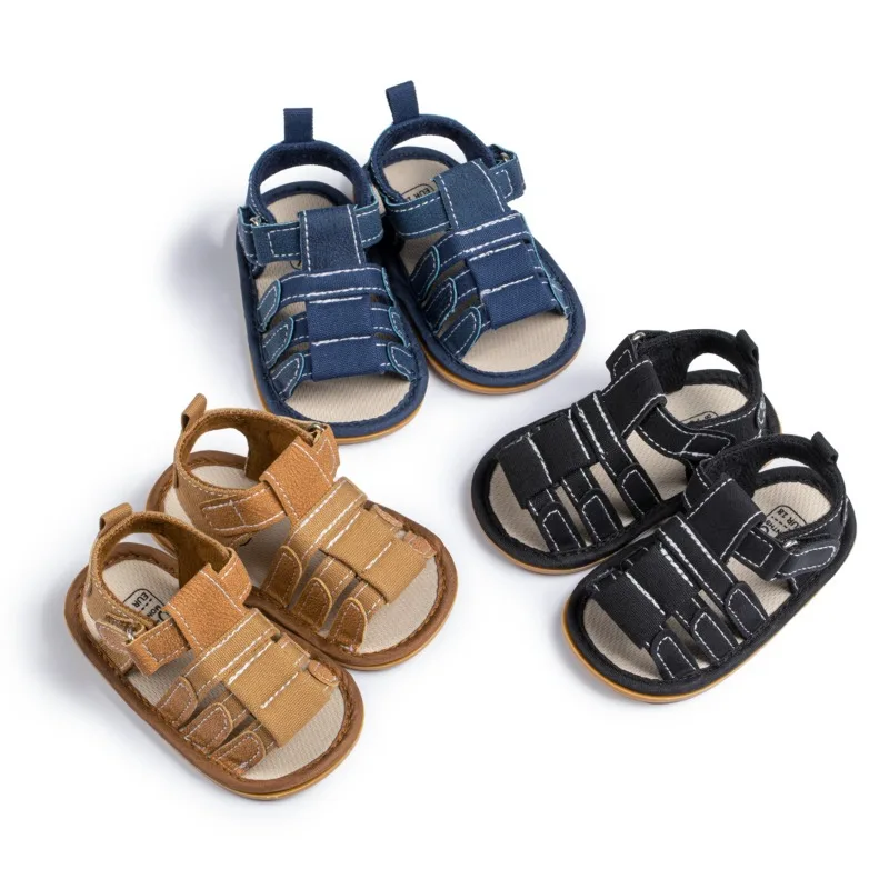

Baby Summer Infant Boy Girl Shoes Toddler Flats Casual Sandals Soft Rubber Sole Anti-Slip Newborns Crib First Walkers Shoes