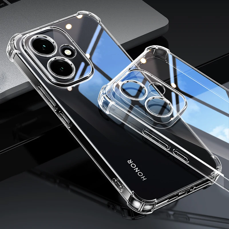 Premium Shockproof Airbag Silicone Clear Back Cover - Soft Protective Case