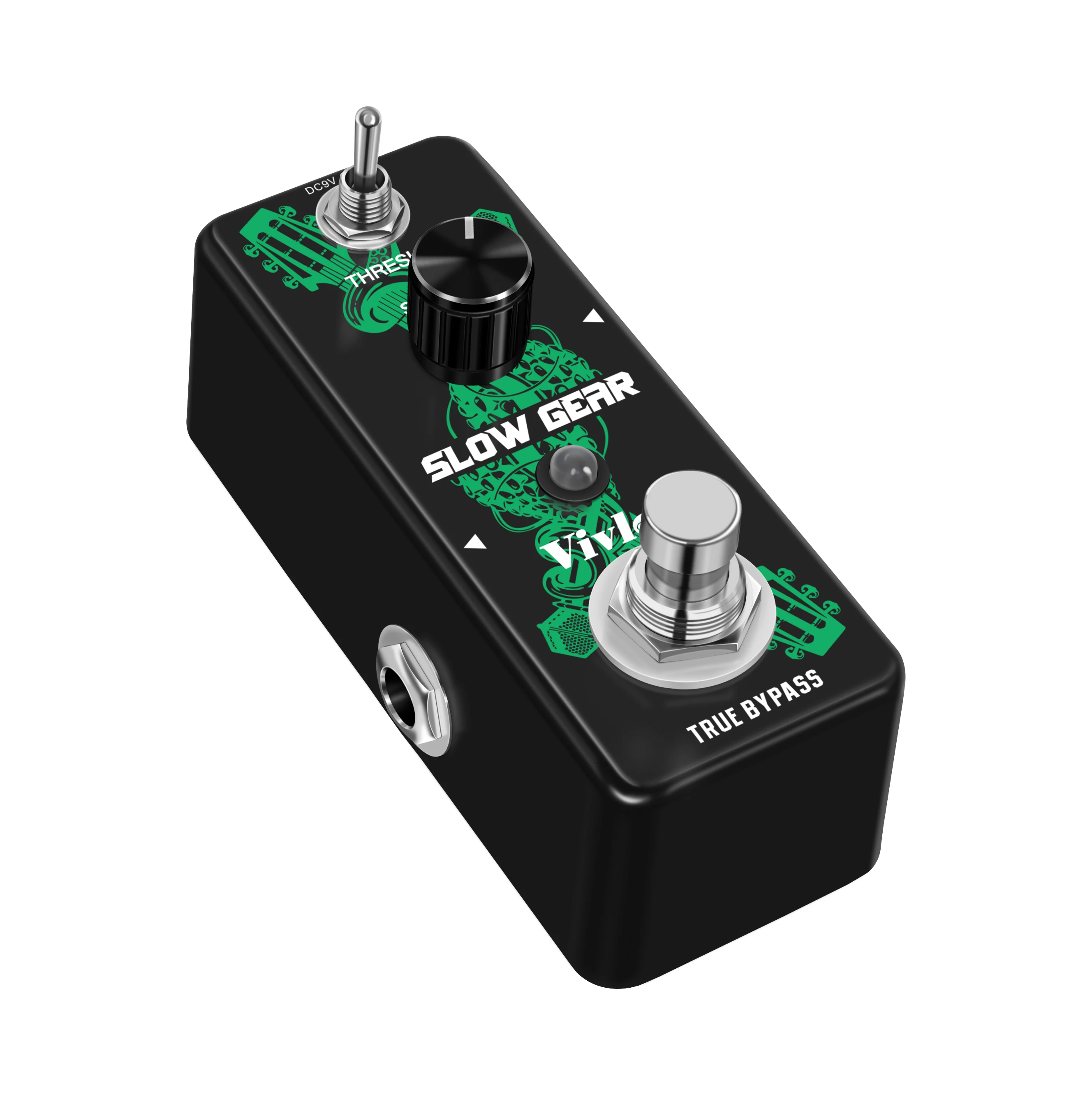 Vivlex LEF-3805 Slow Hand Digital Guitar Effect Pedal Electric With Slow Gear Ture Bypass Mini Size True Bypass Full Metal Case