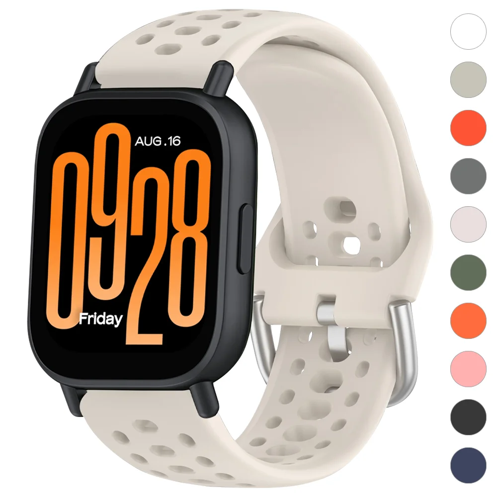 Silicone Sports Band for Smartwatches - Durable Rubber Strap 22mm