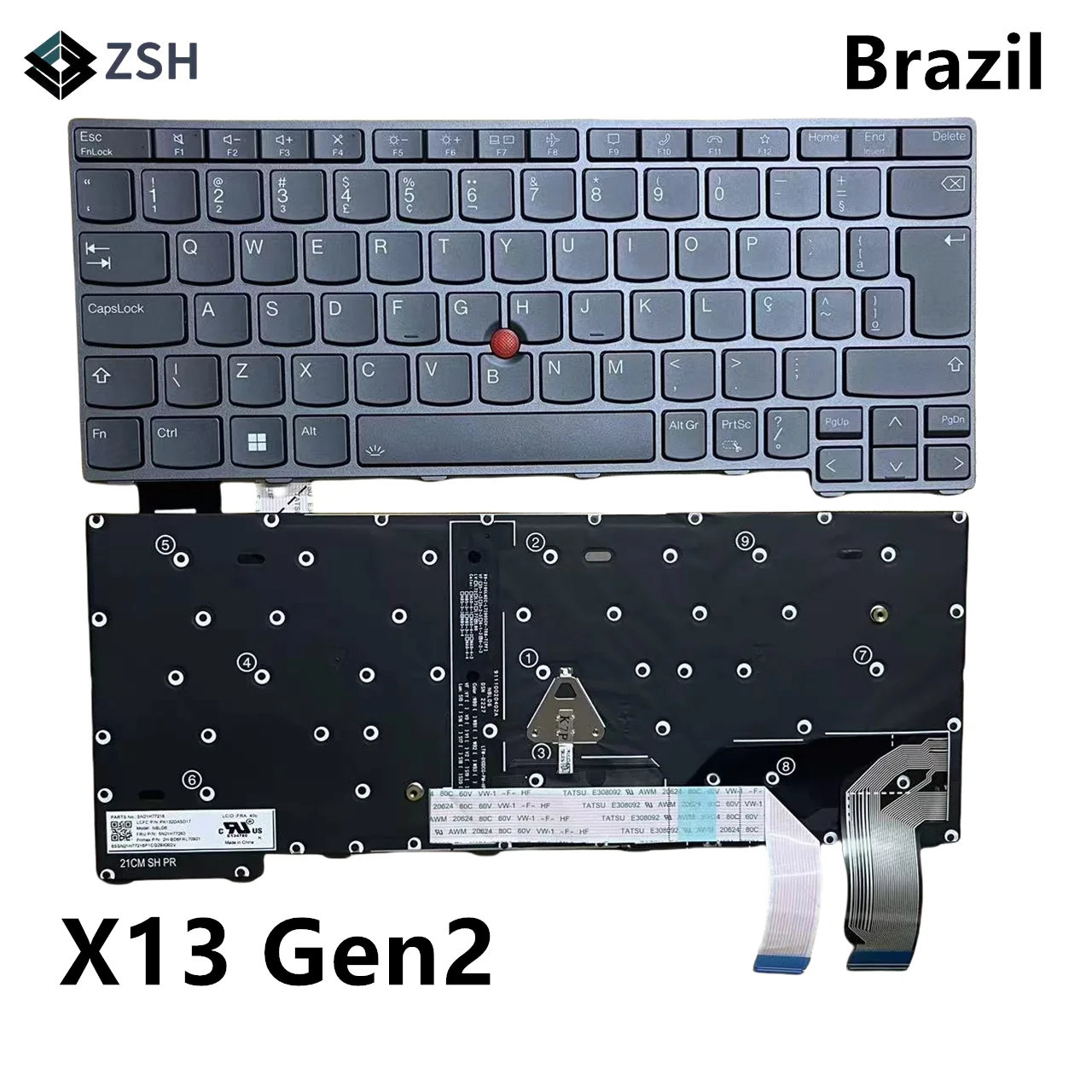Nuevo teclado de EE. UU. Para Lenovo ThinkPad E15 Gen 1 PK131D73B05 inglés negro sin Nuevo teclado de EE. UU. Para Lenovo ThinkPad E15 Gen 1 PK131D73B05 inglés negro sin