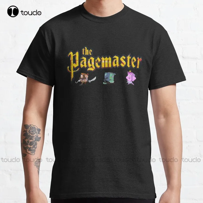 

The Pagemaster | Vintage Movie Cartoon Illustration Classic T-Shirt Pink Shirts For Men Custom Aldult Teen Unisex Xs-5Xl Classic