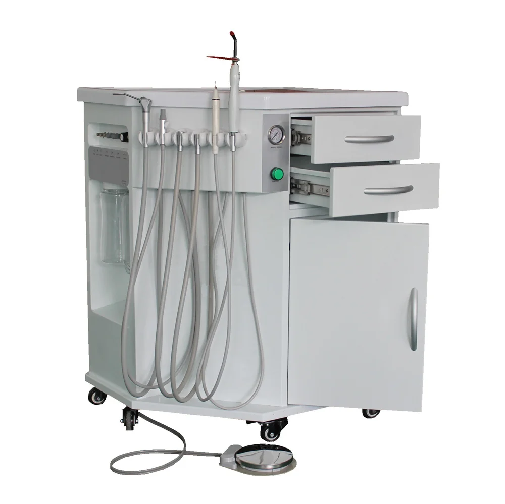 

HDU-P212 Portable Mobile Dental Unit Set with Air Compressor