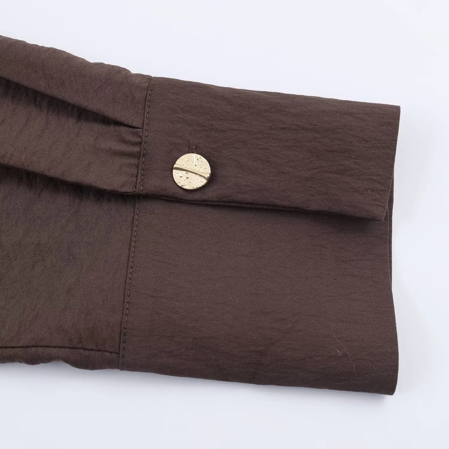 Women Spring Autumn Coffee Shirt Female Blouses Turn Down Collar Single Breasted With Pockets Loose Long Sleeve Casual Shirts