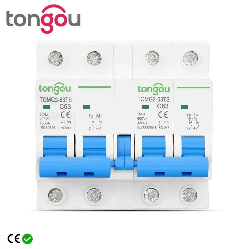 Tongou 2P 63A Mts Interruttore Di Trasferimento Manuale A Doppia Alimentazione Interruttore Automatico Mcb 50Hz/60Hz 400