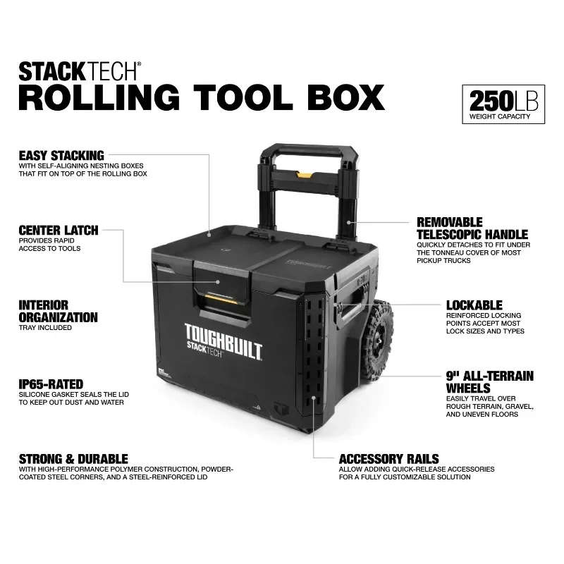 ToughBuilt TB-B1-B-70R StackTech Rolling Tool Box Tools Packaging Box 2