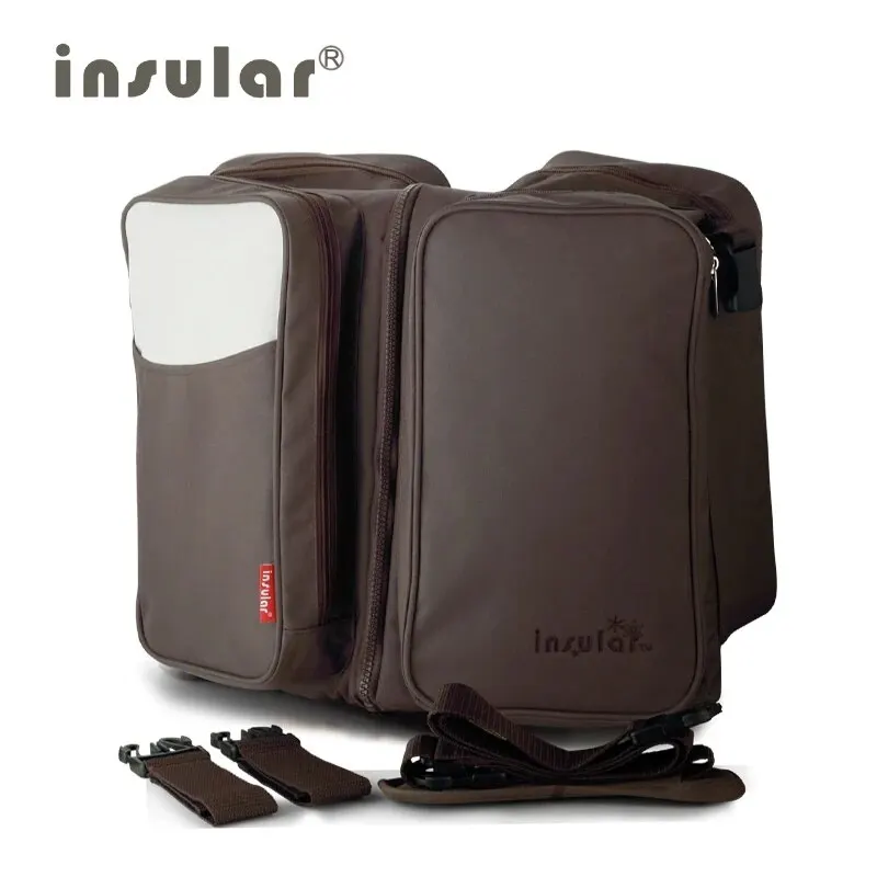 2 in 1 Messenger Diaper Bag Movement Baby Bed Travelling Changing Bags Fold Baby Bed Mummy Maternity Nappy Nursing Backpack 3