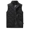 Thickened cotton Vest men's Windproof cold proof vest Autumn winter Feather vest Keep warm shoulder Thickened outerwear Running 2