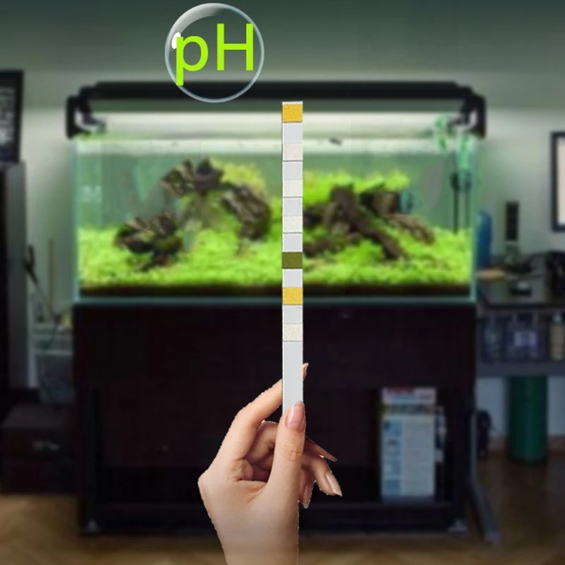 7in1 Aquarium Testing Strips for Swimming Pool Pond Water Test Strips for Fish Testing Freshwater Saltwater