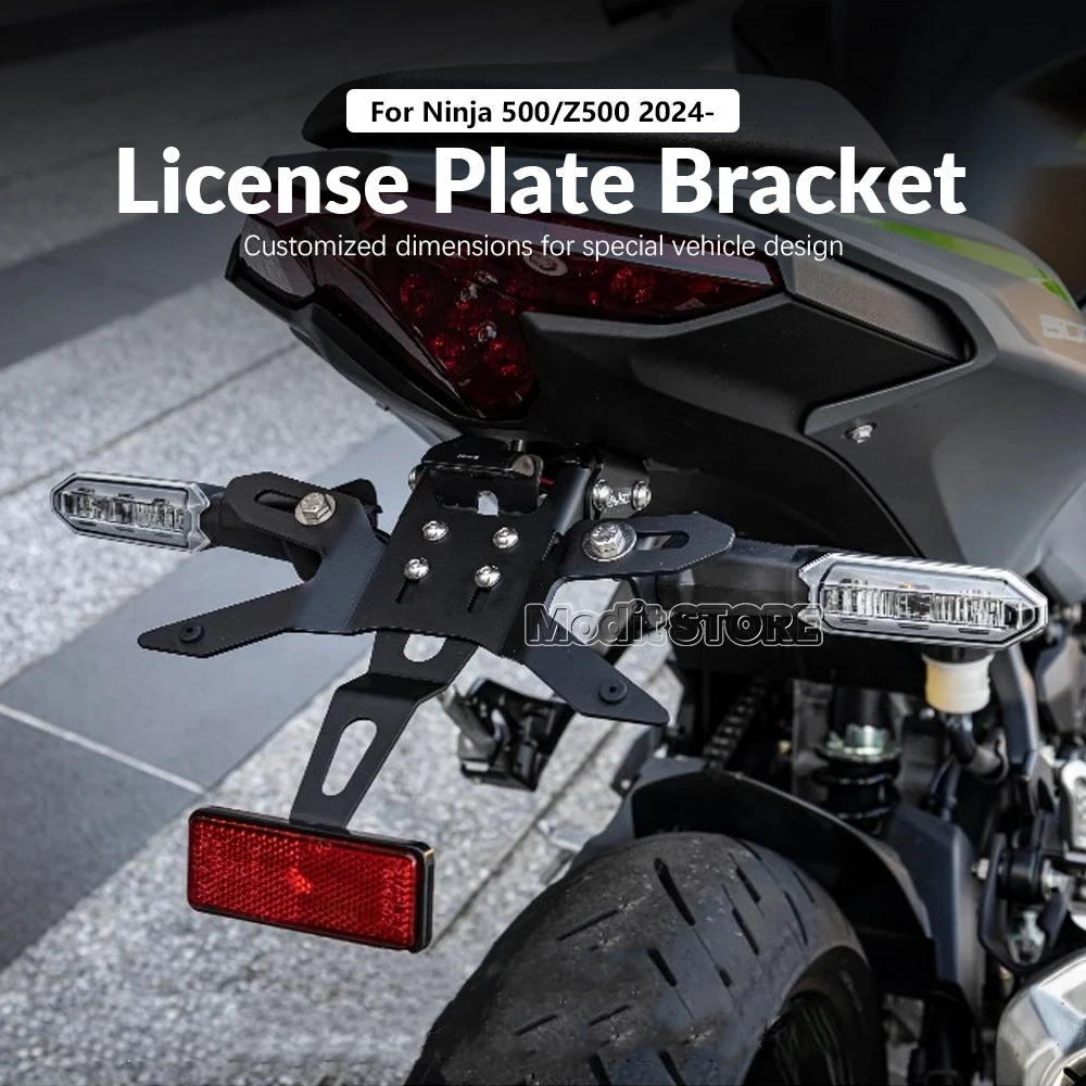 가와사키 닌자 500 닌자 500 용 후면 번호판 거치대 브래킷 마운트, Z500 Z 500 SE 2024 2025, 오토바이 액세서리, 신제품